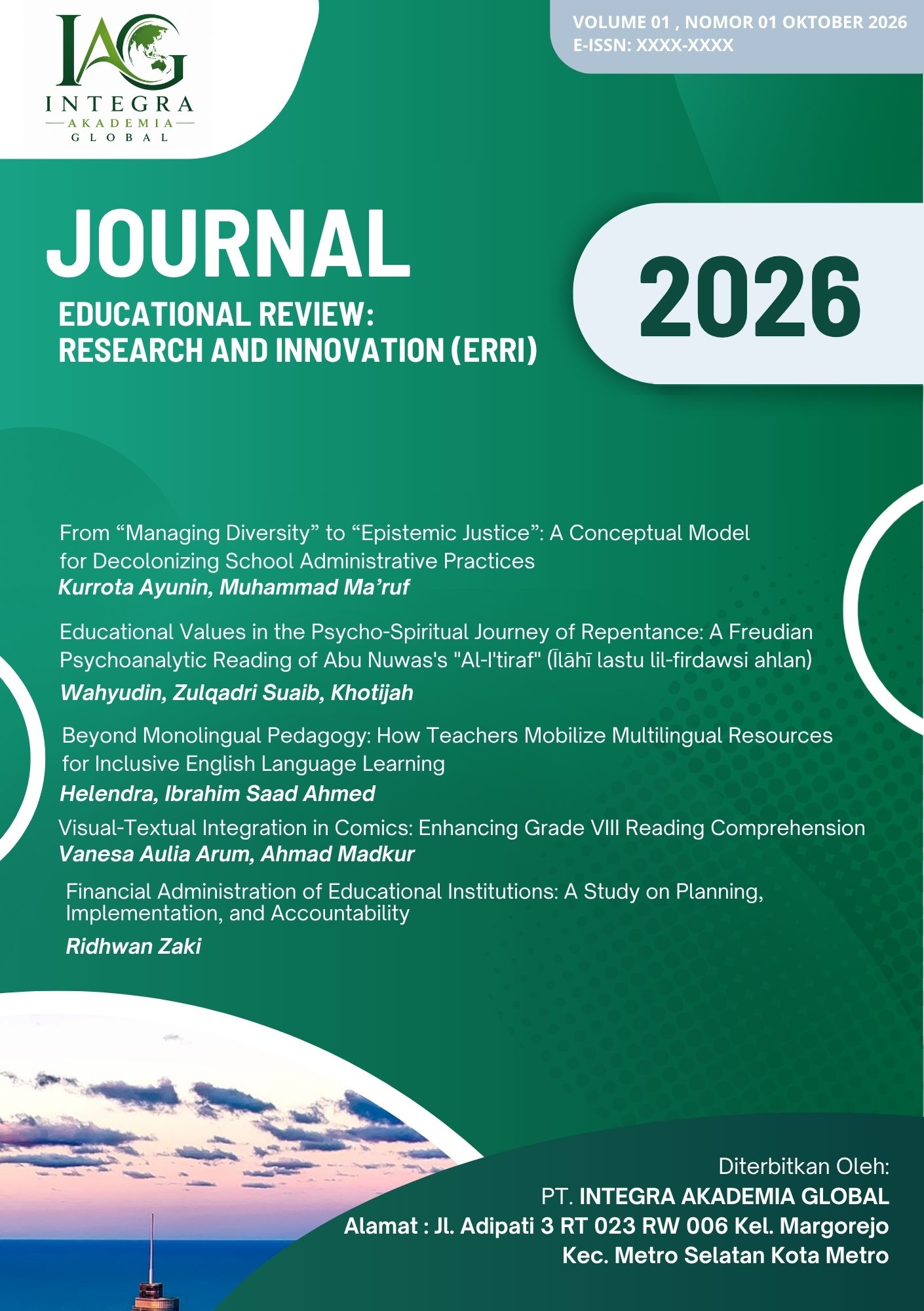 					View Vol. 1 No. 01 (2026): Educational Review: Research and Innovation (ERRI) 
				